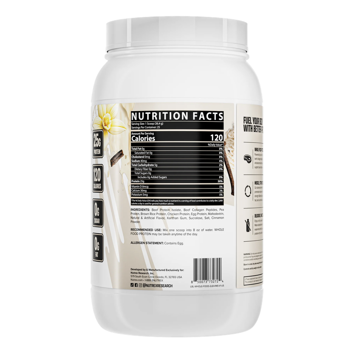 002- NUTREX PROTEINA WHOLE FOOD (25 servidas)