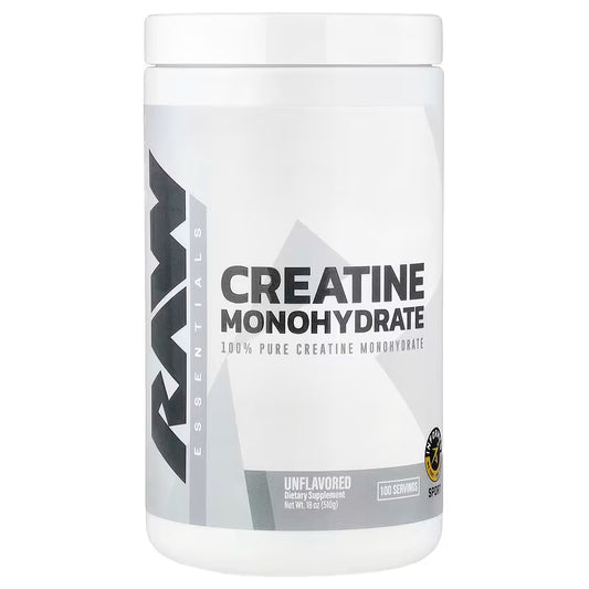 001-RAW CREATINA MONOHIDRATADA EN POLVO 100 serv