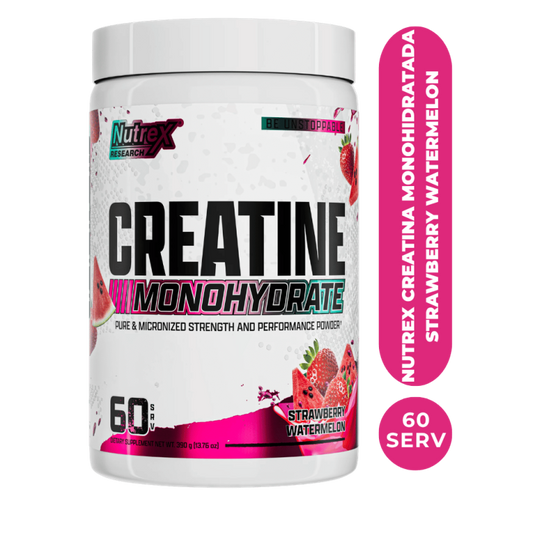 001-NUTREX CREATINA MONOHIDRATADA SABORIZADA 300 G- 60 serv