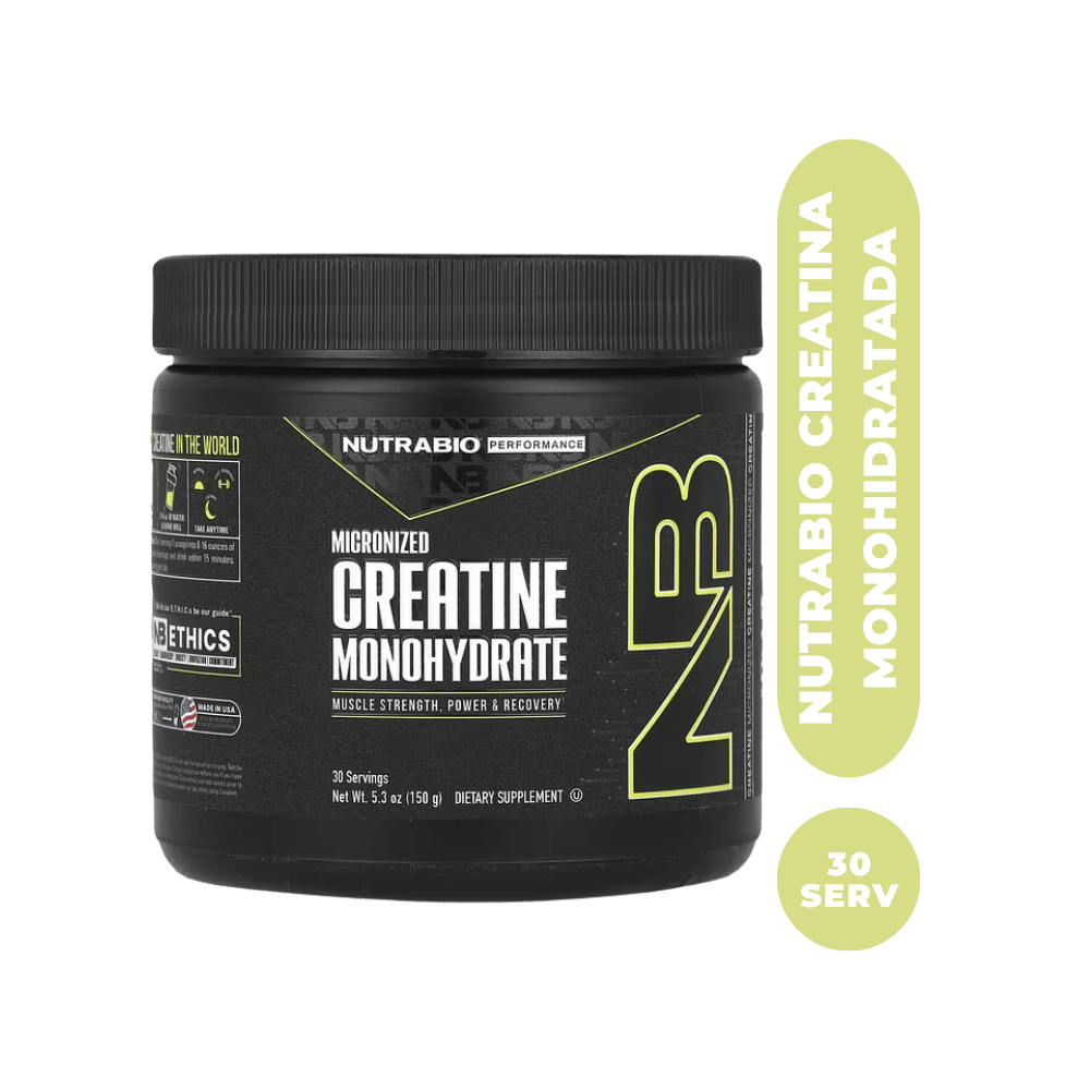 001-NUTRABIO CREATINA MONOHIDRATADA 30 serv