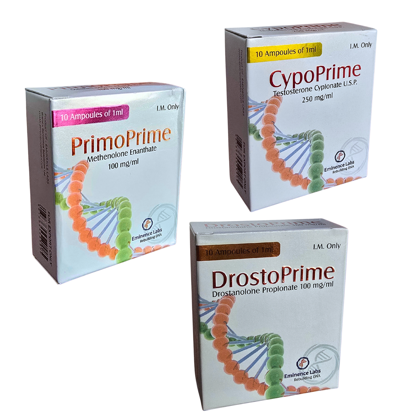 Pack Volumen Magro CypoPrime 250mg 10ml+ PrimoPrime 100mg 10ml + Drostoprime 100mg 10ml Eminence Labs
